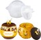 LET’S Resin Honey Jar Resin Molds Silicone, Large Resin Jar Molds with Lid and Bee, Honeycomb Shape Jar Molds for Epoxy Resin Casting Craft, Container Pot,Candle Holder,Party Favors,Christmas Gifts